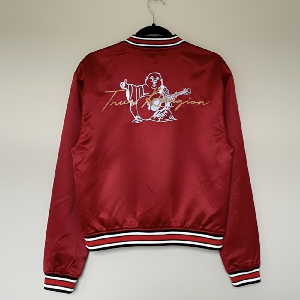 True Religion Satin Buddha Bomber
